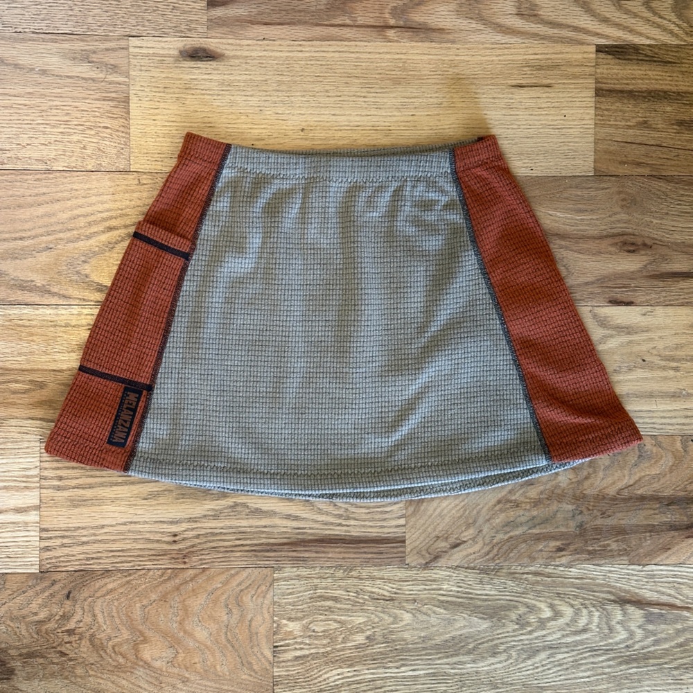 Melanzana micro grid skirt